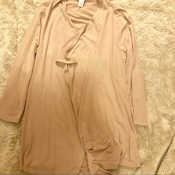 Kenar Tan Tunic Length Open Cardigan Size Medium - Picture 3 of 7